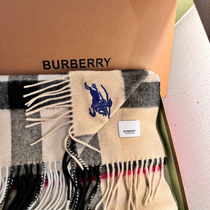 BURBERRY SCARF 180 CM IN COLORFUL CASHMERE  410340