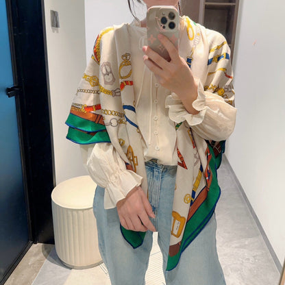 HERMES SCARF 140 CM COLORFUL 387901