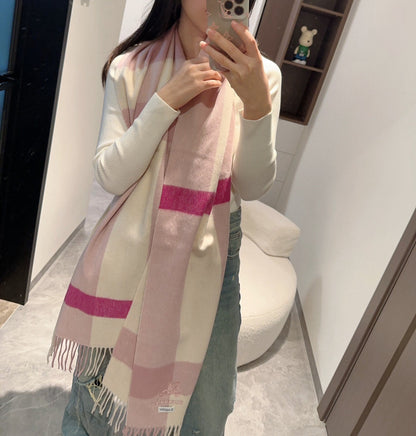 BURBERRY BBR SCARF 168 CM IN CASHMERE 487386