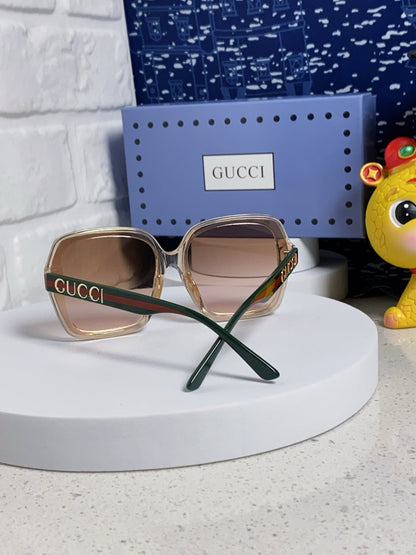 GUCCI SQUARE FRAME SUNGLASSES 573309 IN ACETATE EMBOSSED LOGO