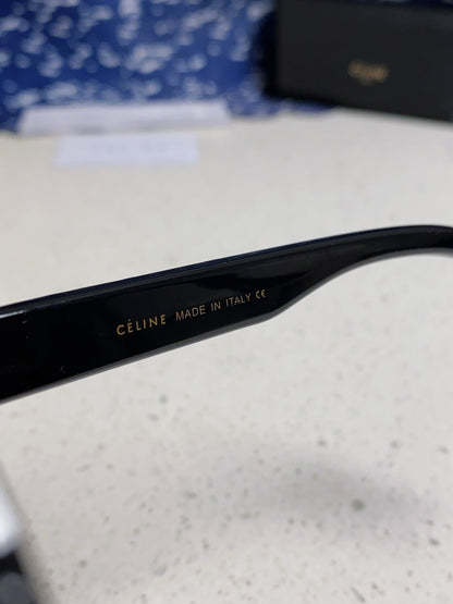 CELINE TRIOMPHE SUNGLASSES 538534 IN BLACK ACETATE