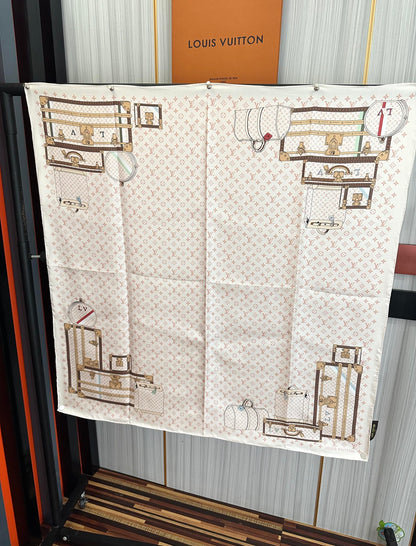 LOUIS VUITTON LV SCARF 90 CM IN SILK 719908