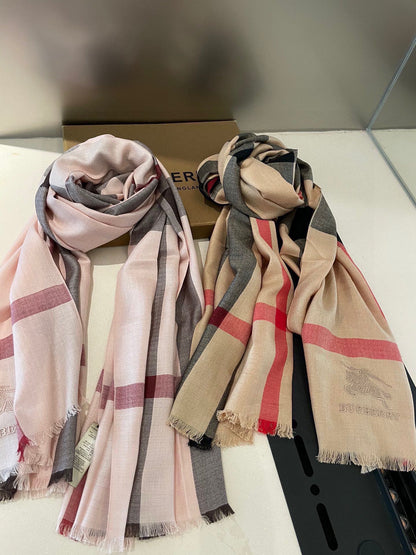 BURBERRY BBR SCARF 200 CM IN CASHMERE 538338