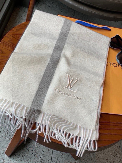 LOUIS VUITTON SCARF 170 CM IN BEIGE CASHMERE 399930