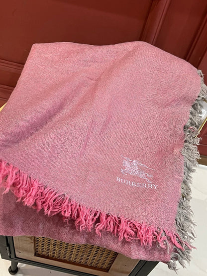 BURBERRY SCARF 200 CM IN FLAMINGO PINK CASHMERE 410225