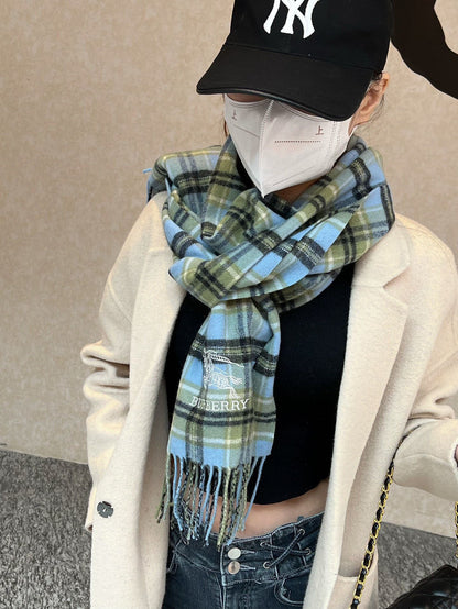 BURBERRY BBR SCARF 190 CM IN CASHMERE 486482