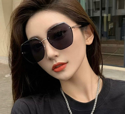 GUCCI RECTANGULAR FRAME SUNGLASSES G0638 IN METAL AND ACETATE
