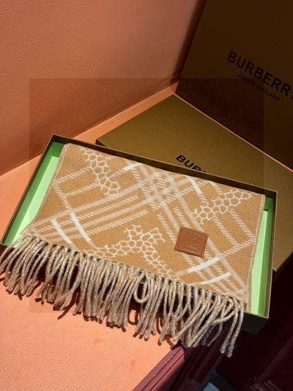 BURBERRY BBR SCARF 168 CM IN CASHMERE 730561