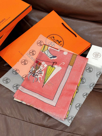 HERMES HERMES 25S SCARF 200 IN SILK 856442