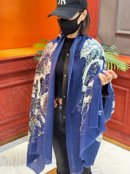 CHANEL 25S SCARF 200 CM IN CASHMERE 941753
