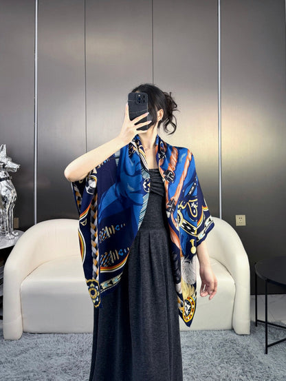 HERMES HERMES 25S SCARF 135 IN SILK 856320