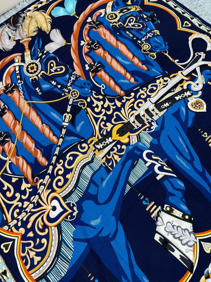 HERMES HERMES 25S SCARF 135 IN SILK 856320