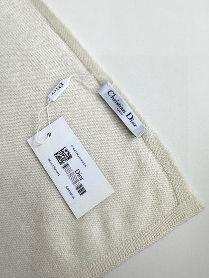 DIOR SCARF 190 CM IN BABY PINK MIX BEIGE CARO CASHMERE 388126