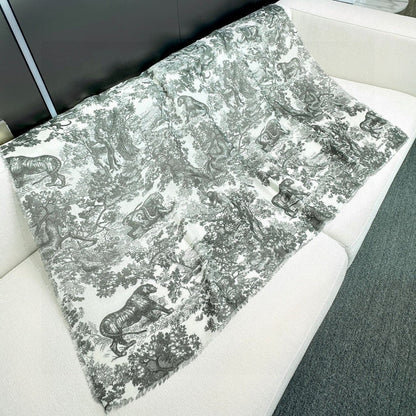 DIOR SCARF 180 CM IN CASHMERE-SILK BLEND 706550