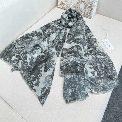 DIOR SCARF 180 CM IN CASHMERE-SILK BLEND 706550