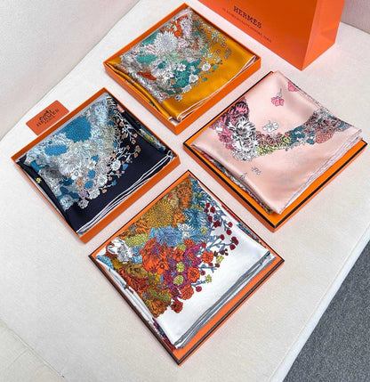 HERMES HERMES 25S SCARF 90 IN SILK 729031