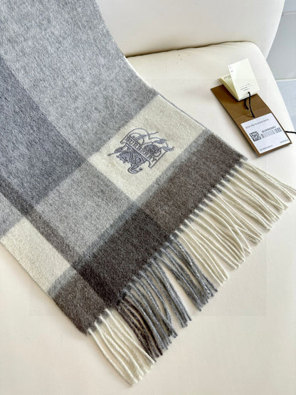BURBERRY BBR SCARF 180 CM IN CASHMERE 724818