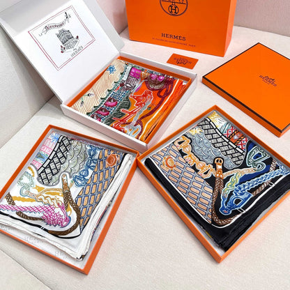 HERMES HERMES 25S SCARF 90 IN SILK 726441