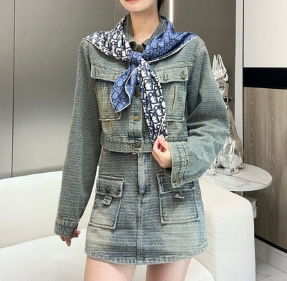 DIOR SCARF 90 CM IN SILK FABRIC 721513