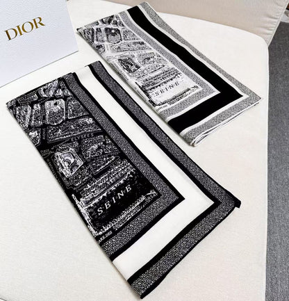 DIOR SCARF 110 CM IN SILK 730651