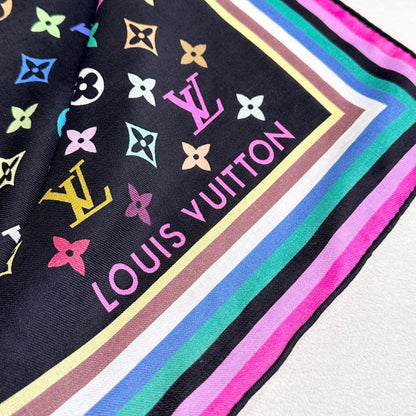 LOUIS VUITTON LV SCARF 134 CM IN WOOL MIX SILK 719982