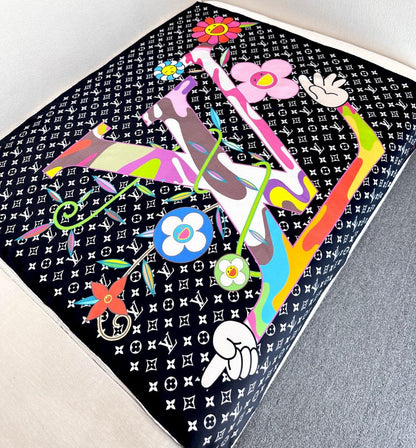 LOUIS VUITTON LV SCARF 90 CM IN SILK 733947