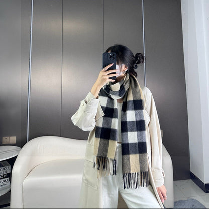 BURBERRY BBR SCARF 180 CM IN CASHMERE 732149