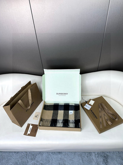 BURBERRY BBR SCARF 180 CM IN CASHMERE 732149