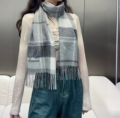 BURBERRY BBR SCARF 180 CM IN CASHMERE 737187