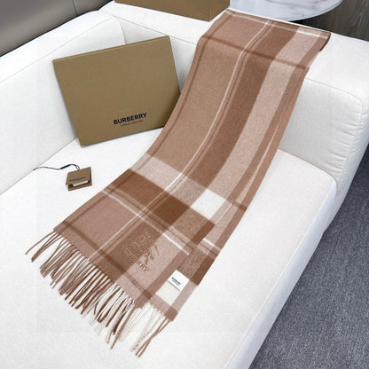 BURBERRY BBR SCARF 180 CM IN CASHMERE 737188