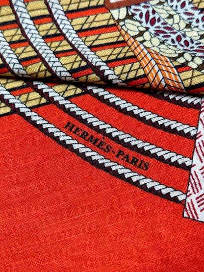 HERMES HERMES 25S SCARF 140 IN SILK 727339