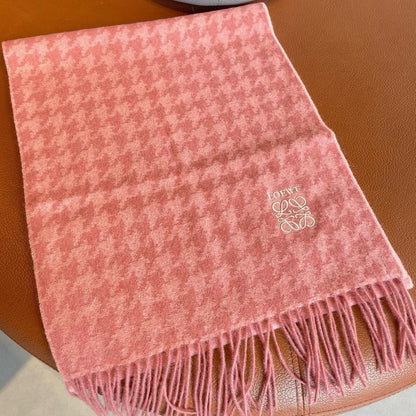 LOEWE SCARF 190 CM IN BLUSH PINK CASHMERE 415207