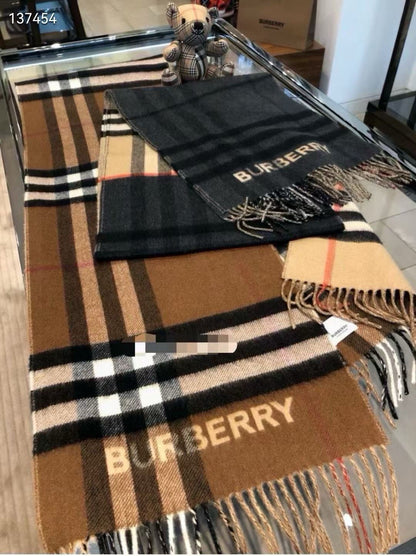 BURBERRY BBR SCARF 168 CM IN CASHMERE 540607