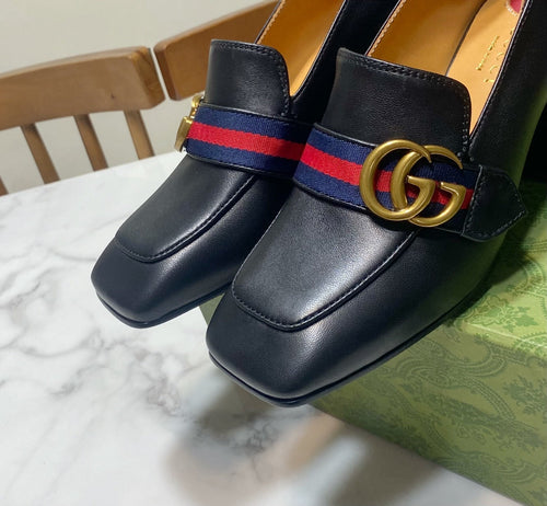 GUCCI 26S LOAFERS 75 MM IN BLACK CALFSKIN STYLE 2