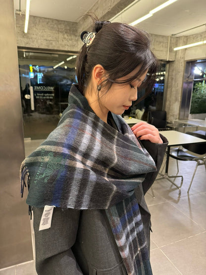 BURBERRY BBR SCARF 180 CM IN CASHMERE 489752