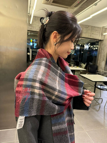 BURBERRY BBR SCARF 180 CM IN CASHMERE 489753
