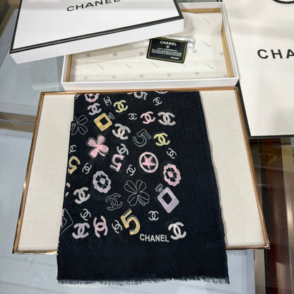 CHANEL 25S SCARF 200 IN CASHMERE 706597