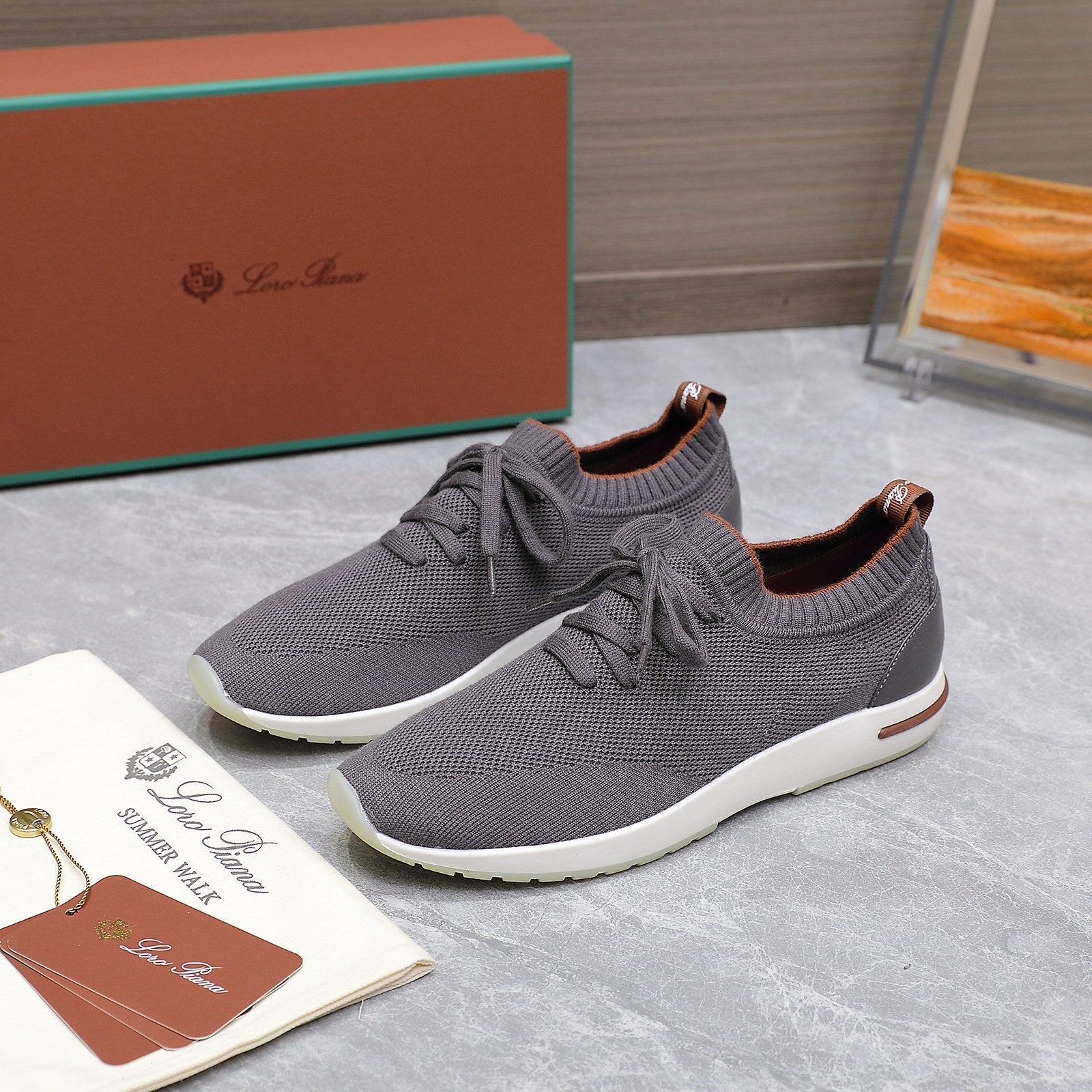 LP LADY FLEXY WALK SNEAKER IN GREY FABRIC