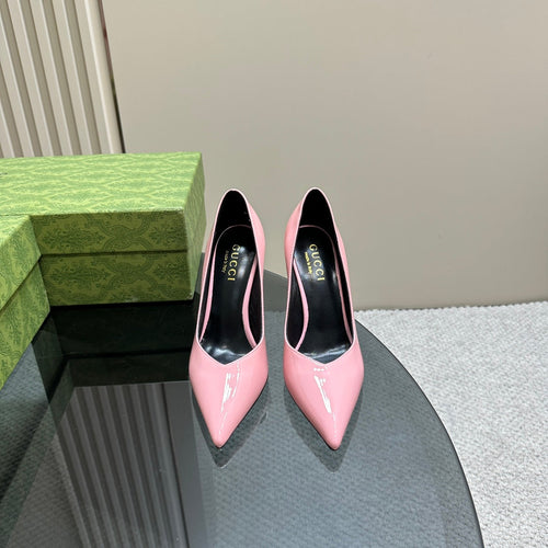 GUCCI 105 HIGH HEEL PUMP LIGHT PINK LAMBSKIN