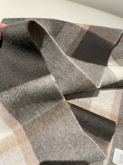 BURBERRY SCARF 180 CM IN GRAPHITE GRAY CASHMERE 408783
