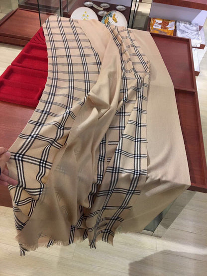 BURBERRY BBR SCARF 190 CM IN CASHMERE 508440