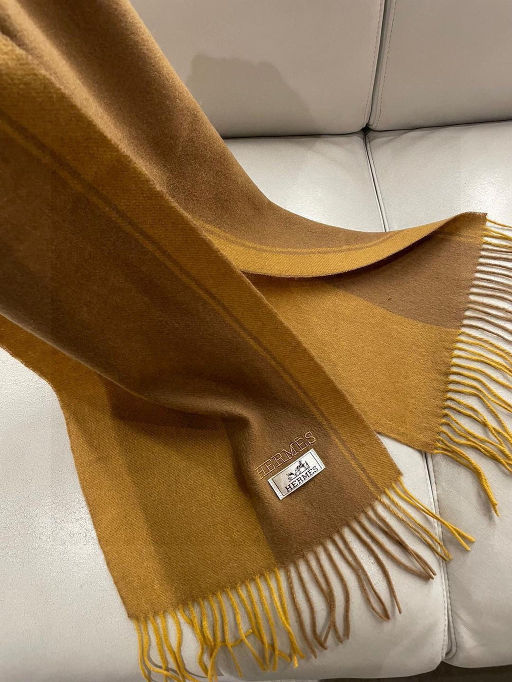 HERMES HERMES 25S SCARF 180 IN CASERE 989575