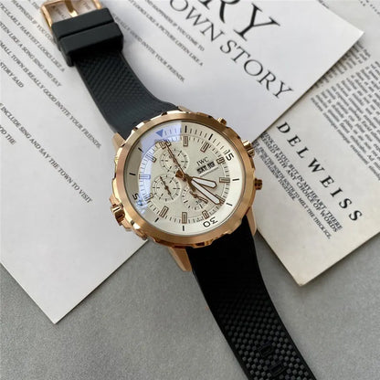 IWC Rose Gold Chronograph - Hình 4
