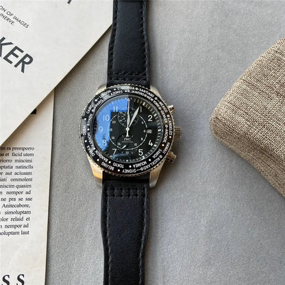 chronograph IWC Pilot Worldtimer Black - Hình 3