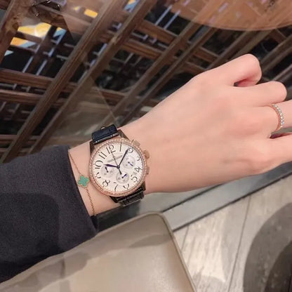 Jaeger-LeCoultre Diamond Bezel Leather - Hình 6
