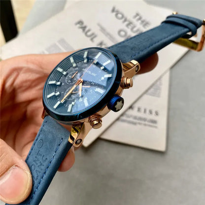 Montblanc Blue Chronograph Rose Gold - Hình 4