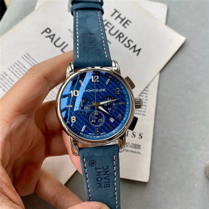 Montblanc Blue Carbon Dial - Hình 3