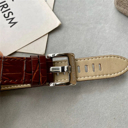 Montblanc Brown Leather Watch - Hình 8