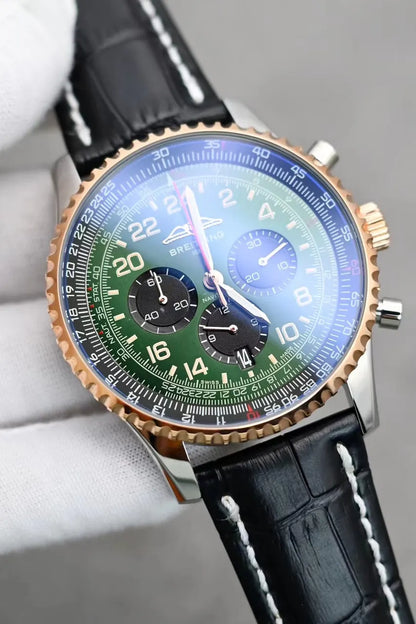 Breitling Green Dial Gold - Hình 2