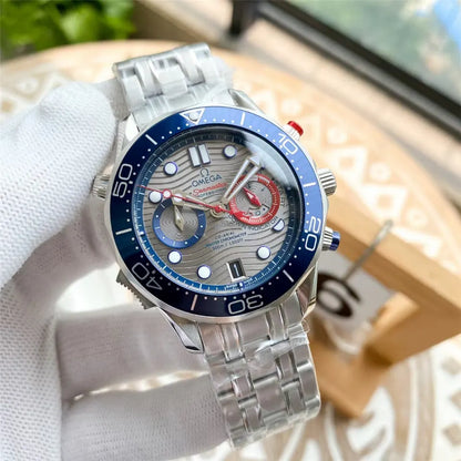 Omega Grey Blue Chrono